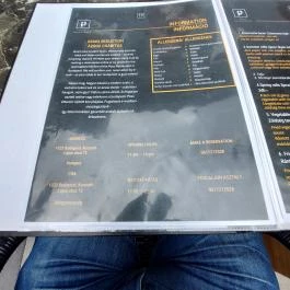 Posu Restaurant, Budapest - Étlap/itallap