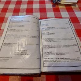 Pozsonyi Kisvendéglő Budapest - Étlap/itallap