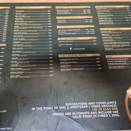 Publin Irish Pub - Madách Imre tér Budapest - Étlap/itallap