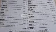 Punto Cukrászda & Bistro & Pizzéria Budaörs - Étlap/itallap