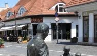 Puskás Ferenc szoborcsoport Budapest - Külső kép