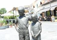 Puskás Ferenc szoborcsoport Budapest