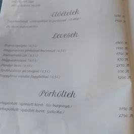 Puszta Csárda Étterem, Szeghalom - Étlap/itallap
