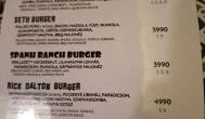 Quentin's Burger Budapest - Étlap/itallap