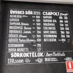 Rácskert Budapest - Étlap/itallap