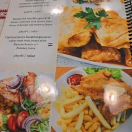 Ráday Kis Csárda Budapest - Étlap/itallap