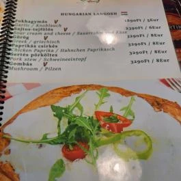 Ráday Kis Csárda Budapest - Étlap/itallap