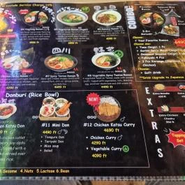 Ramenji Ramen Budapest - Étlap/itallap