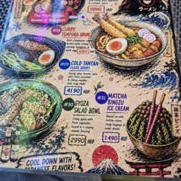 Ramenji Ramen Budapest - Étlap/itallap