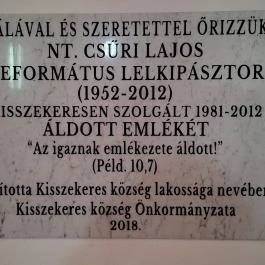 Református templom, Kisszekeres - Egyéb