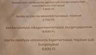 Remete-Pince Étterem Vác - Étlap/itallap