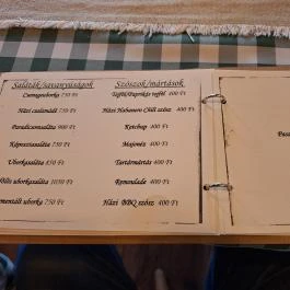 Rézmozsár Étterem Kiskunhalas - Étlap/itallap