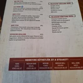 Ribster American Bar & Grill - Oktogon Budapest - Étlap/itallap