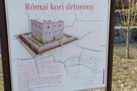 Római őrtorony romjai Leányfalu