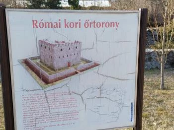 Római őrtorony romjai Leányfalu