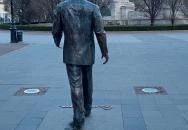 Ronald Reagan szobra Budapest