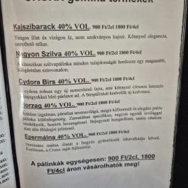 Rozmaring Étterem, Varsány - Étlap/itallap