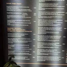 Ruben Étterem Budapest - Étlap/itallap