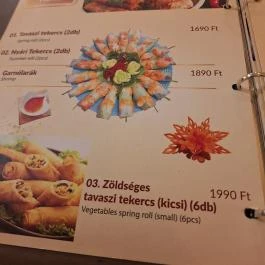 Ruby Étterem Budapest - Étlap/itallap