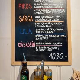 Rukkola Budapest - Étlap/itallap