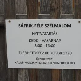 Sáfrik-szélmalom, Kiskunhalas - Egyéb