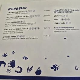 Scruton MCC, Budapest - Étlap/itallap