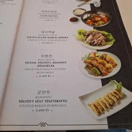 Seoul House Étterem, Budapest - Étlap/itallap