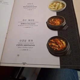 Seoul House Étterem, Budapest - Étlap/itallap