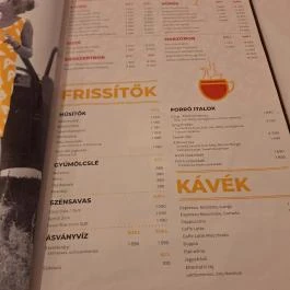 SIMALIBA Belvárosi Csárda, Budapest - Étlap/itallap