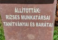 Simonné dr. Kiss Ibolya mellszobra Szarvas