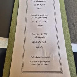 Smarni Étterem, Gödöllő - Étlap/itallap