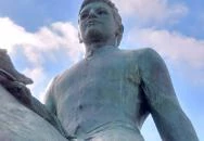 Sportlovas szobor Budapest