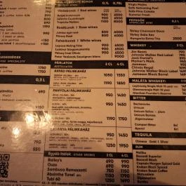 Staropramen Söröző Budapest - Étlap/itallap