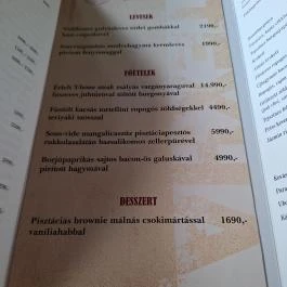 Stex Ház Étterem Budapest - Étlap/itallap