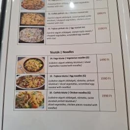 Swaad Baross Indiai Etterem, Budapest - Étlap/itallap