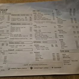 Szabad Bisztró - Új Hely, Budapest - Étlap/itallap