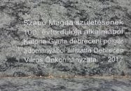 Szabó Magda szobra Debrecen