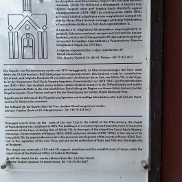 Szapáry-kápolna Tiszabura - Egyéb