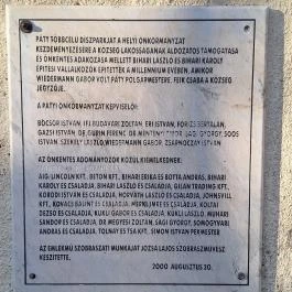 Széchenyi István-emlékmű, Páty - Egyéb