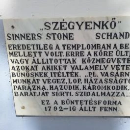 Szégyenkő Kiskunhalas - Egyéb