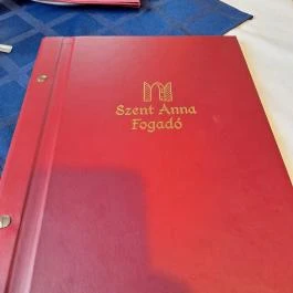 Szent Anna Fogadó étterme Fertőhomok - Étlap/itallap