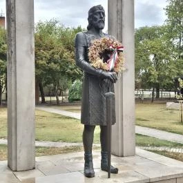 Szent István szobor, Aba - Külső kép