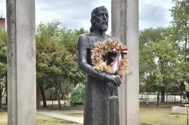 Szent István szobor Aba