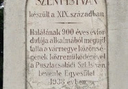 Szent István szobor Pusztacsalád