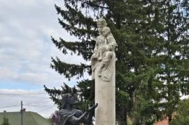Szent István Szűz Mária kegyeibe ajánlja Magyarországot Bakonyszentkirály