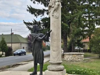 Szent István Szűz Mária kegyeibe ajánlja Magyarországot Bakonyszentkirály