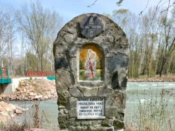 Szent Kristóf emlékmű Kisbodak