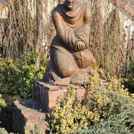 Szent Lőrinc faszobra Táplánszentkereszt - Külső kép