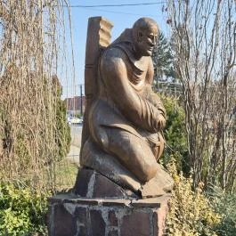 Szent Lőrinc faszobra Táplánszentkereszt - Külső kép