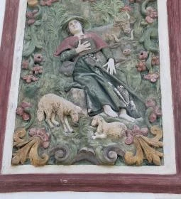 Szent Vendel Domborműves Népi Lakóház 